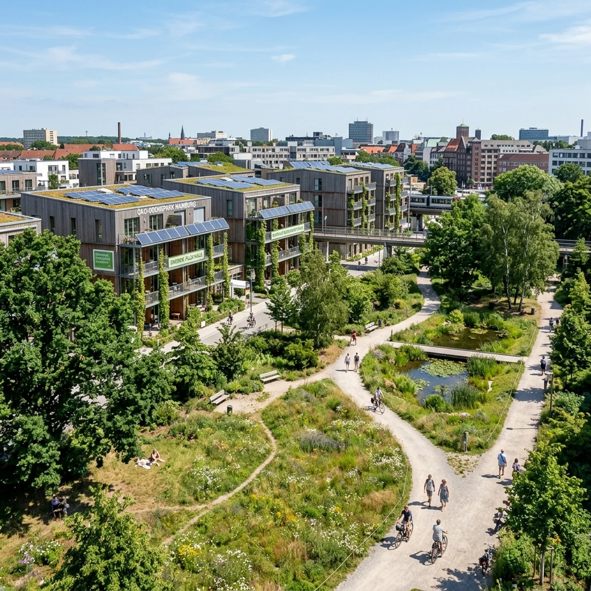 Ansicht 3: Ökologische Siedlung